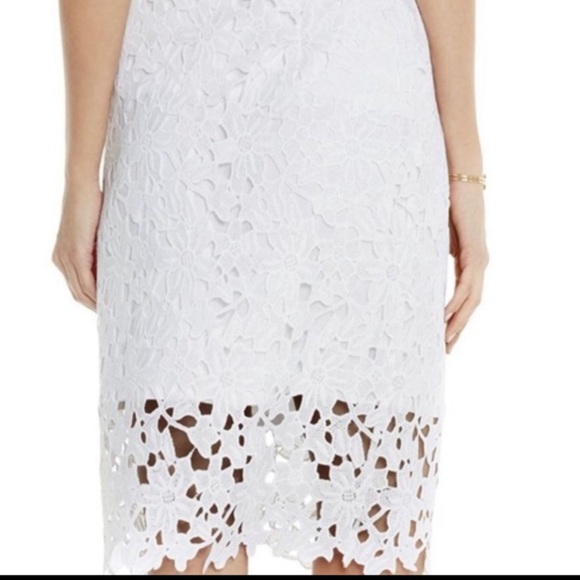 NWOT White lace midi skirt- Vince Camuto- size 6 - Picture 7 of 9